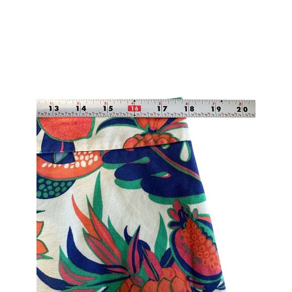 TALBOTS Citrus Tropical Print Stretch Skirt Size 14 - Picture 7 of 8